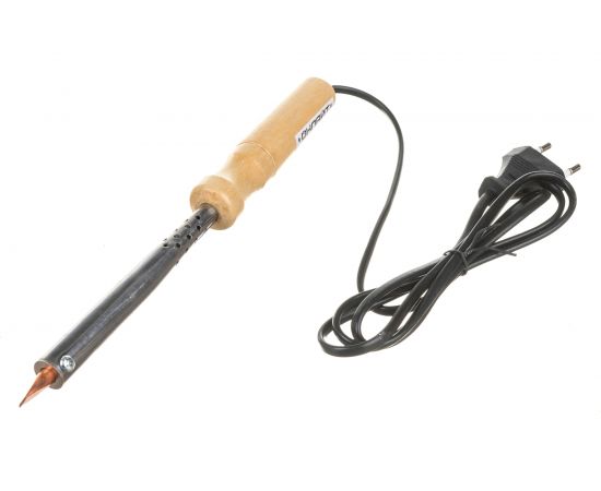 Паяльник ОНЛАЙТ OSE-Pes01-100W-CP дерево, клин прямой 80846 – изображение 2