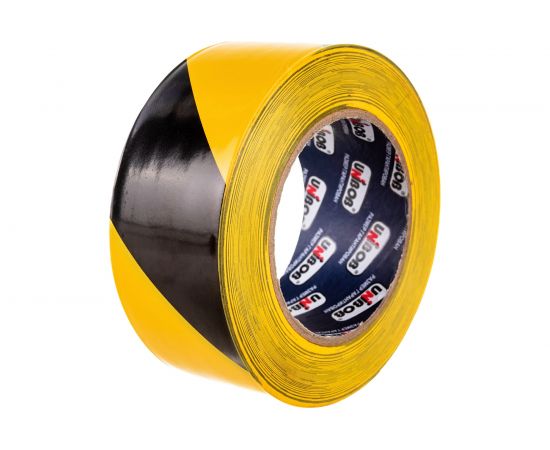 Разметочная клейкая лента UNIBOB 50 мм х 50 м, желто-черная 215005 – изображение 3