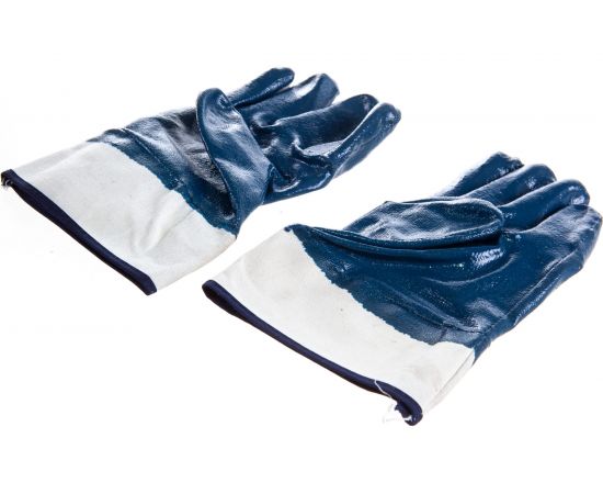 Трикотажные перчатки с обливом из бутадиен-нитрильного каучука СИБРТЕХ р.L 67833 – изображение 3