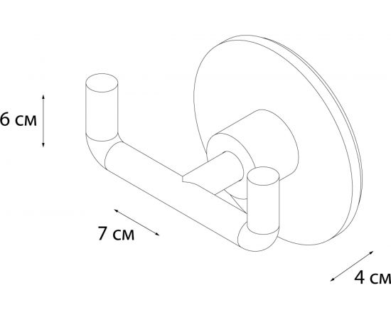 Двойной крючок FIXSEN ROUND 92105A – изображение 3
