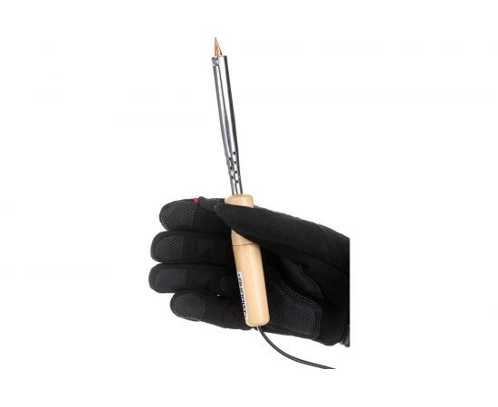 Паяльник ОНЛАЙТ OSE-Pes01-100W-CP дерево, клин прямой 80846 – изображение 4