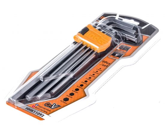 Набор шестигранников INGCO HEX 1.5-10мм Extra Long INDUSTRIAL HHK11092 – изображение 5