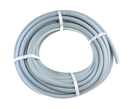 Гофрированная труба Промрукав ПВХ легкая 350 Н серая д16 50м PR.011631м – изображение 5