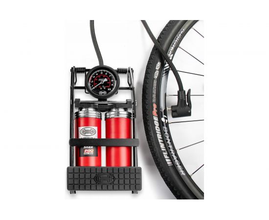 Ножной насос Heyner двойной, с ресивером, с манометром LUX, 10 бар 22500N – изображение 6