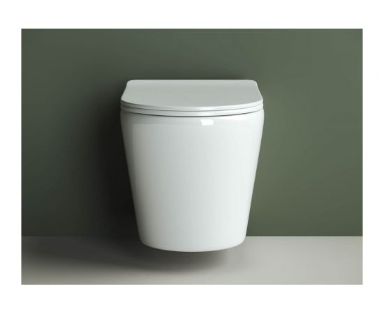 Подвесной унитаз Ceramica Nova HIGHLIGHT Rimless, с крепежом CN1804 – изображение 7