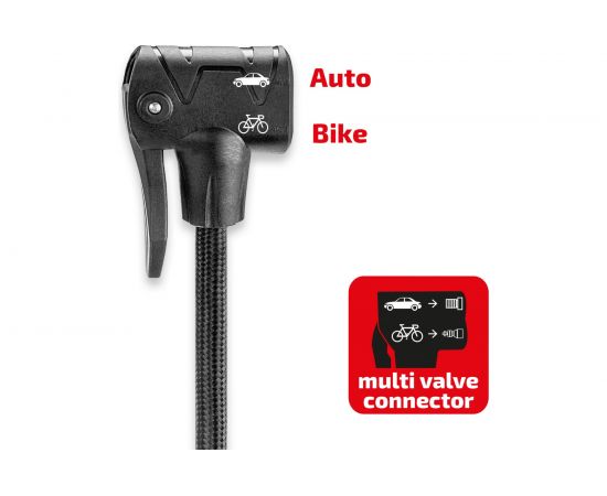 Ножной насос Heyner двойной, с ресивером, с манометром LUX, 10 бар 22500N – изображение 7