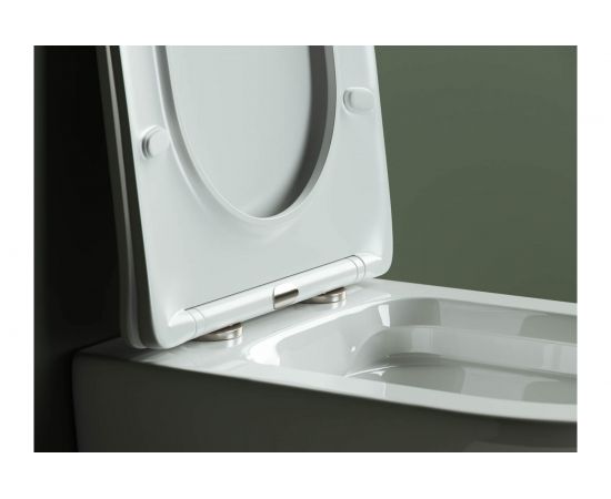 Подвесной унитаз Ceramica Nova HIGHLIGHT Rimless, с крепежом CN1804 – изображение 8