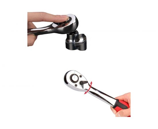 Набор инструментов GOODKING 150 предметов, 1/4 3/8 1/2, трещотка M-10150 – изображение 10