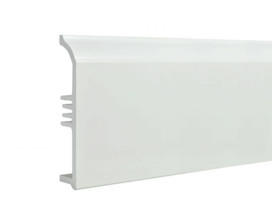Плинтус Смартпрофайл DurableSmart 100A (100 мм; 2.4 м; ПВХ; Белый под покраску) GRACE УТ000069222 