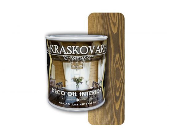 Масло для интерьера Kraskovar Deco Oil Interior орех 0,75л 1098 
