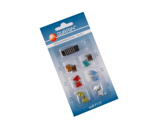 Предохранители Диалуч MICRO супер мини, плоские в блистере, 12 шт. с пинцетом f117(PRD009-1) 