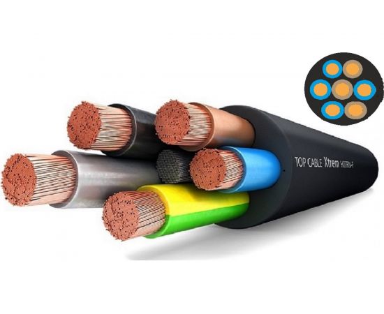 Силовой гибкий кабель Top Cable XTREM H07RN-F 7х1,5 20 метров 3007001MR20RU 