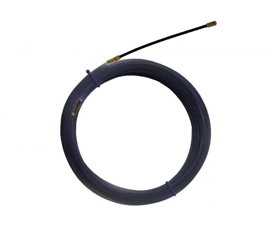 Нейлоновая кабельная протяжка TDM НКП диаметр 4 мм, длина 15 м, с наконечниками, черная SQ0590-0023 