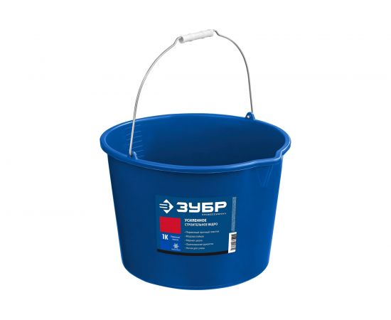 Усиленное строительное пластиковое ведро ЗУБР 12 л 06091-12 