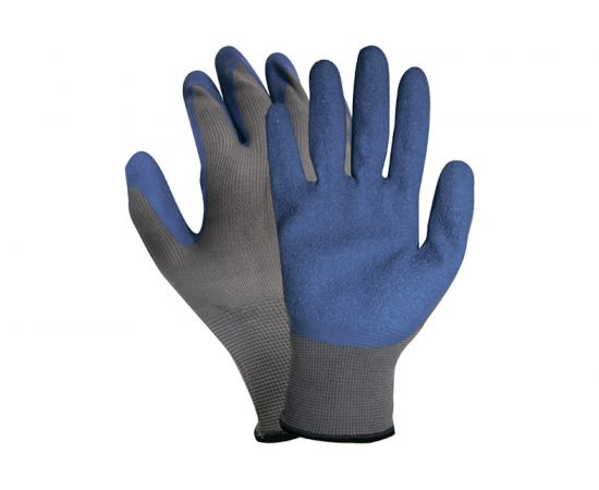 Нейлоновые перчатки с рифленым латексным покрытием РемоКолор 24-2-018 