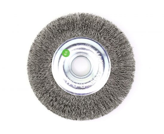Щетка дисковая 125х20х22.2 мм, ворс гофрированная нержавеющая сталь 0.30 мм для УШМ EuroBrush 13-095 EB-MCST4 