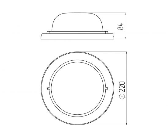 Светильник ЭРА НБО 0360011 Кантри, дерево/стекло, IP54, E27, max 60Вт, D220, КРУГ, ОРЕХ, 8/112 Б0048413 – изображение 2