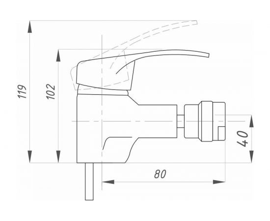 Смеситель для биде Профсан ПСМ серия КОМПЛЕКТАЦИЯ тип ГОСТ См-БдОЦБА PSM-104-7 – изображение 2
