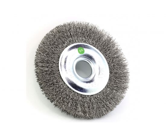 Щетка дисковая 125х20х22.2 мм, ворс гофрированная нержавеющая сталь 0.30 мм для УШМ EuroBrush 13-095 EB-MCST4 – изображение 2