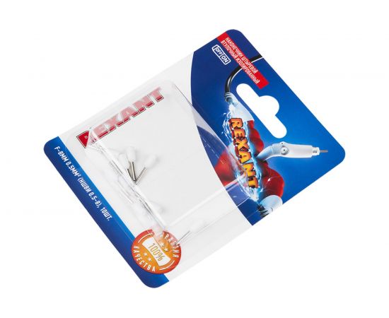 Штыревой втулочный изолированный наконечник REXANT F-8 мм 0.5 мм2, НШВи 0.5-8 белый 10 шт 06-0403-A – изображение 2