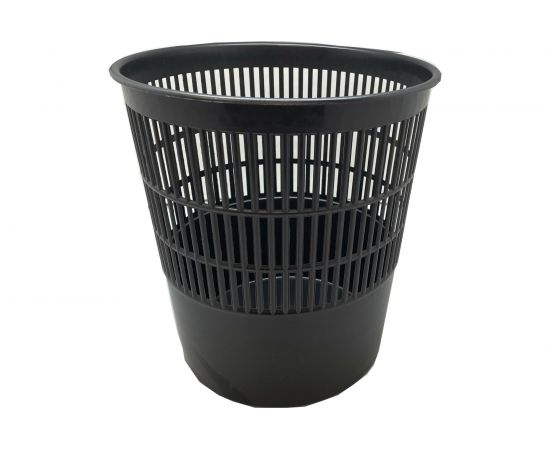 Корзина для мусора ОСКОЛПЛАСТ 10 л, черная 011-02 – изображение 2