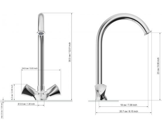 Смеситель для раковины TOKITO TOK-EDO-1011 – изображение 3