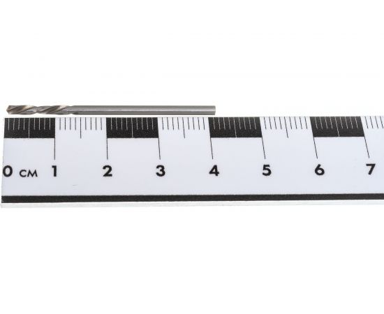 Сверло по металлу короткое левое с вышлифованным профилем (2.0x12x38 мм; ц/х; Р6АМ5) CNIC 59311 – изображение 3