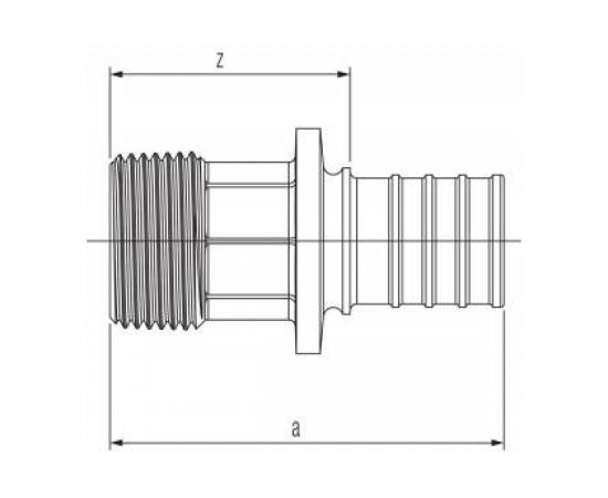Переходник REHAU с наружной резьбой 25-R 1 RX 14563191001 – изображение 3