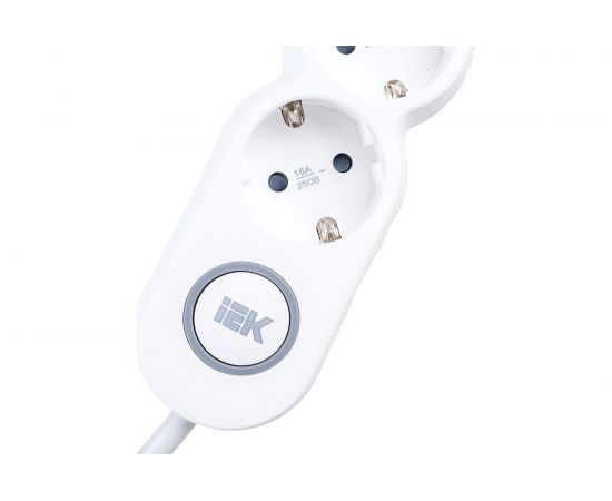 Удлинитель IEK, У05В 5 мест 2P+PE/5м 3х1,5мм2 16А/250В UNO WYP53-16-05-05-ZK – изображение 5