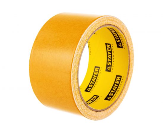 Лента клеящая двухсторонняя ""PROFI"" (50 мм; 10 м) укрепленная тканью Stayer 1217-10 – изображение 5