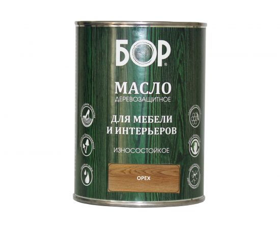 Деревозащитное масло для мебели и интерьеров Бор орех, банка 0,64 кг 4690417074259 – изображение 5