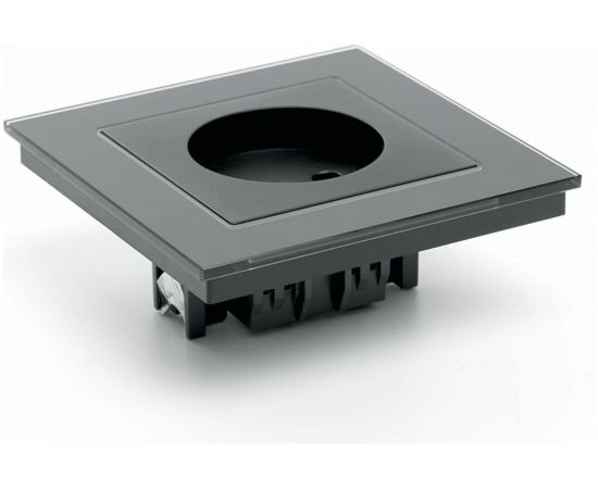 1-местная розетка STEKKER с защитной шторкой без заземления, 250В, 10А, Катрин, GLS10-7009-05, черный 39512 – изображение 5