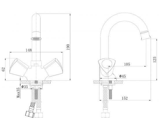 Смеситель для раковины TOKITO TOK-EDO-1011 – изображение 8