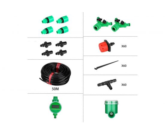 Комплект для капельного полива DEKO DKI50 шаровой таймер DKIT03 065-0959 