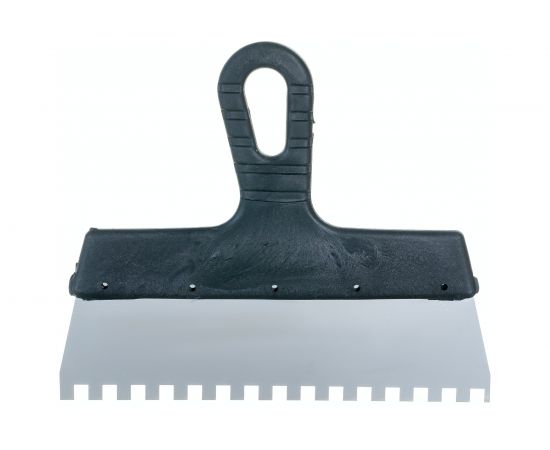 Фасадный зубчатый шпатель (250 мм, нержавеющая сталь, 8 мм) Biber 35216 тов-048250 