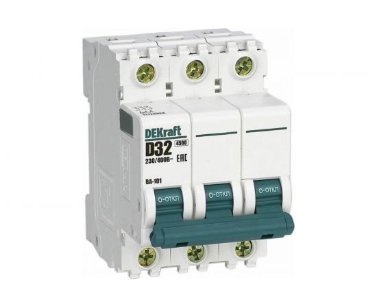 Автоматический модульный выключатель Schneider Electric 3п D 32А 4.5кА ВА-101 11129DEK 