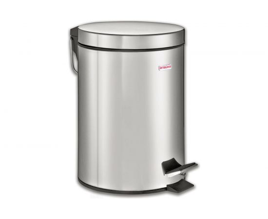 Ведро-контейнер для мусора с педалью ЛАЙМА 5 л, зеркальное, нержавеющая сталь 232260 