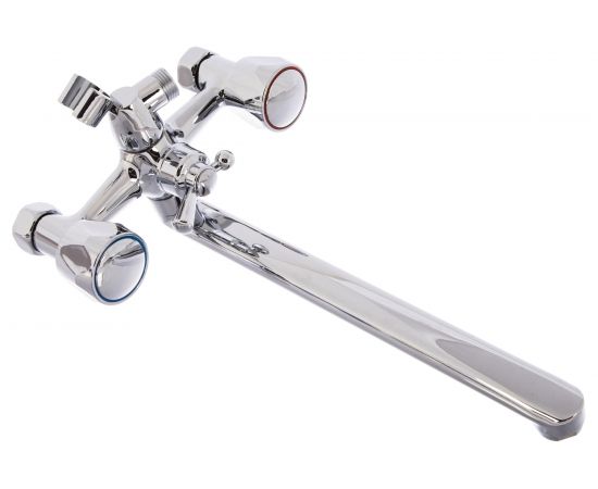 Смеситель для ванны ROEGEN 1/2"" м/к, плоский излив RR120B 