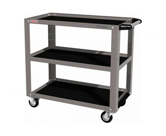 Тележка FERRUM открытая, 3 полки, 950х486х840h, серый металлик 02.230L-9007 