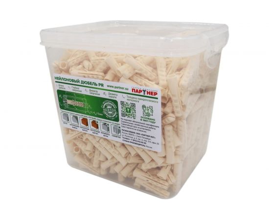 Нейлоновый дюбель Партнер PR 6x30 800 шт 826125 – изображение 2