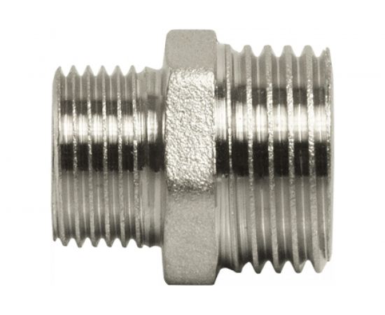 Переходной ниппель VRT 1/2""-3/8"", наружная/наружная, никель 1909-001510 503071 – изображение 2