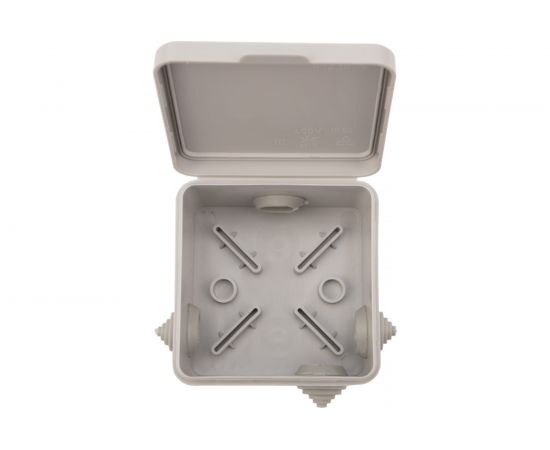 Распределительная коробка наружного монтажа REXANT с откидной крышкой 80x80x50 мм IP54 28-3064 – изображение 2