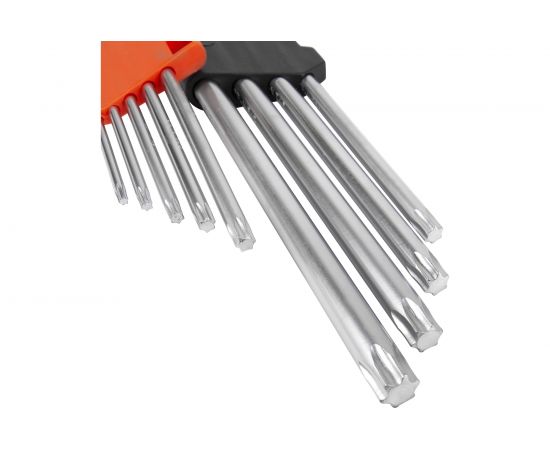 Набор экстрадлинных Г-образных ключей TORX T10-T50 9 предметов AV Steel AV-369109 – изображение 2