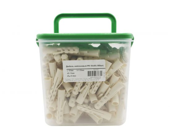 Нейлоновый дюбель Партнер PR 10x50 180 шт 827080 – изображение 2