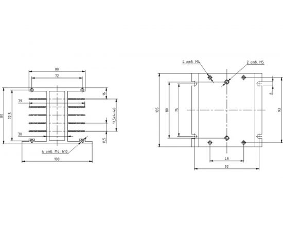 Трехфазный радиатор KIPPRIBOR РТР034 до 40А, артикул 00000078952 – изображение 2