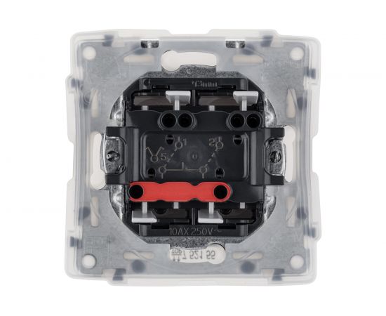 Механизм выключателя Legrand 2-клавишный СП Valena Life 10 А IP44 250 В белый Leg 752155 – изображение 2