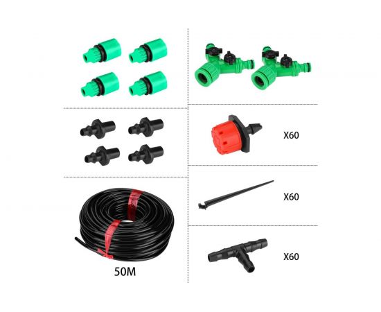 Комплект для капельного полива DEKO DKI50 шаровой таймер DKIT03 065-0959 – изображение 2