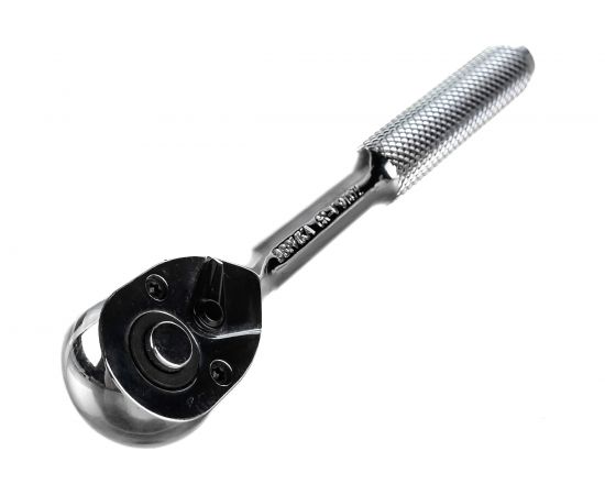 Трещотка с прямой рифленой металлической ручкой ЭВРИКА 1/4 72-зубцовая ER-91472 – изображение 3