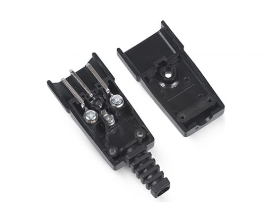 Разборная вилка Cabeus С14 10А, 250 V, черная IEC-320-C14 – изображение 3