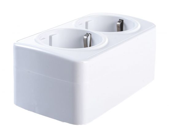 Розетка TDM двойная 2П+3 открытой установки IP20 16А, белая ""Дача"" Народная SQ1824-0010 – изображение 3